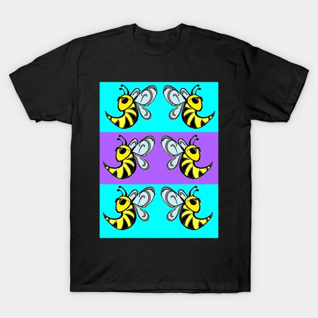 bee,bees,bumblebee,graffiti by LowEndGraphics T-Shirt by LowEndGraphics